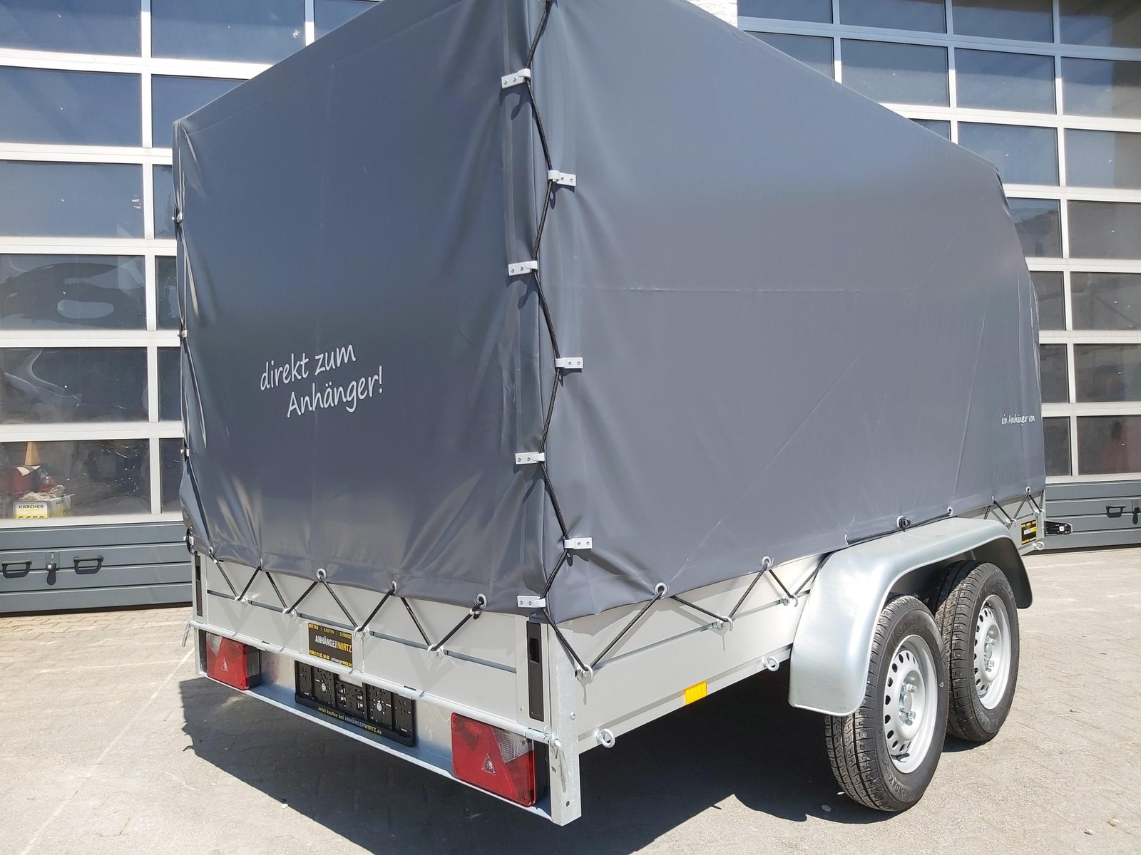 Anssems Aluliner GTT 2000 z plandeką 301x151x150 cm - obrazek 3