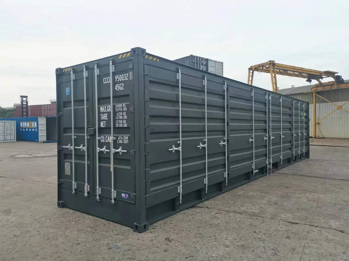 Nowy kontener High Cube 40 stóp z drzwiami bocznymi