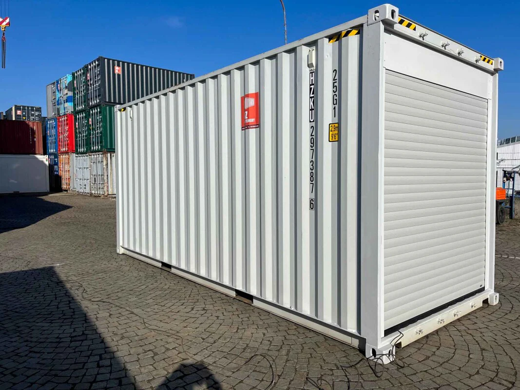 Kontener High Cube 20 stóp z drzwiami rolowanymi