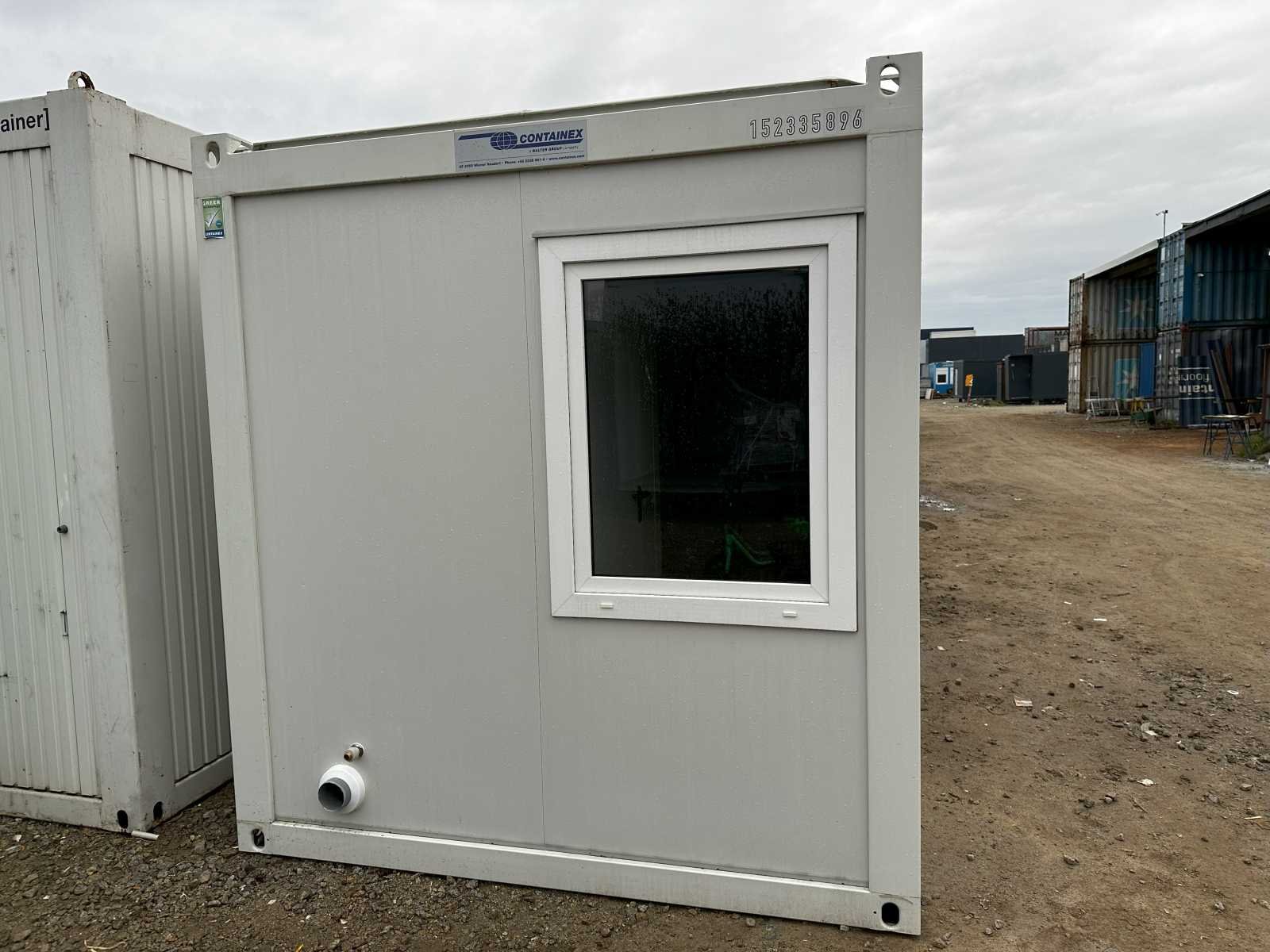 Nowy kontener biurowy Containex 2,5 × 6 m z WC i umywalką - obrazek 4
