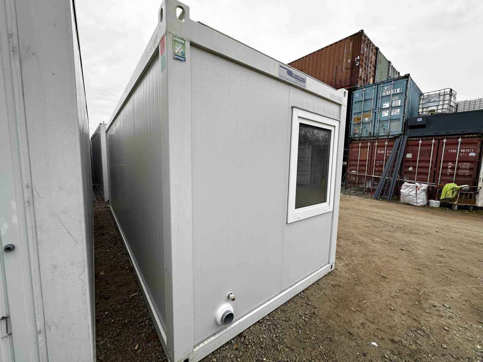 Nowy kontener biurowy Containex 2,5 × 6 m z WC i umywalką - obrazek 5