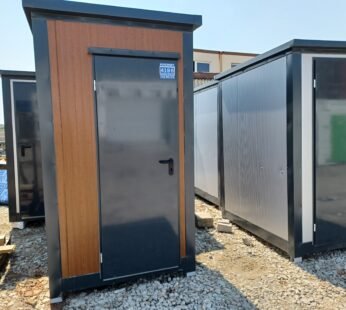 Kontener sanitarny WC z pisuarem 172 × 140 cm – biały