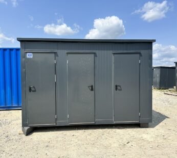 Kontener sanitarny 3 kabiny – WC, WC z pisuarem i prysznic
