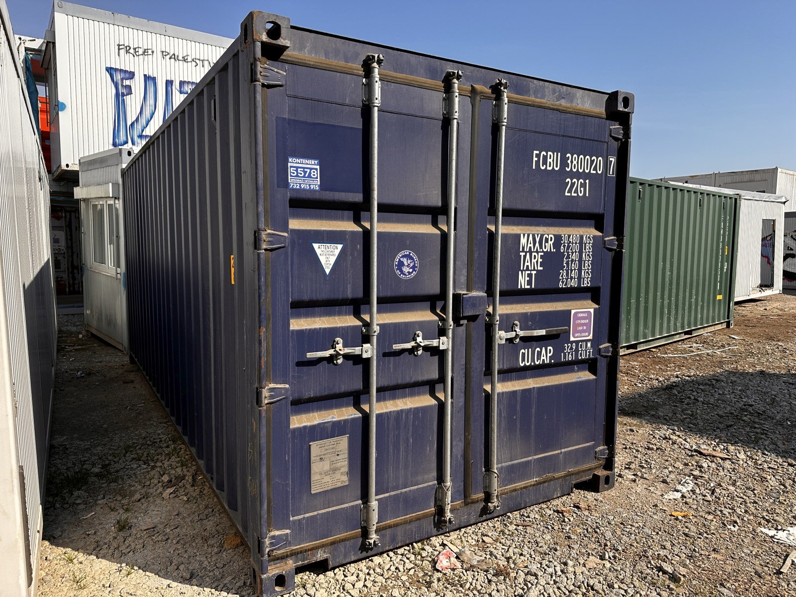 Kontener morski 20 DV One Way Double Door - obrazek 2