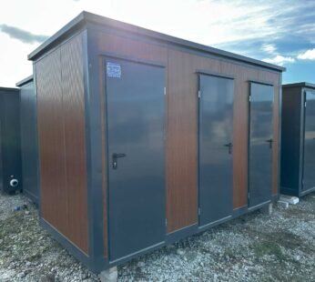 Kontener sanitarny potrójny – 3 kabiny WC 376 × 176 × 248 cm