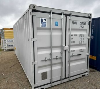 Kontener morski 20 DV One Way Double Door – szary RAL 7035