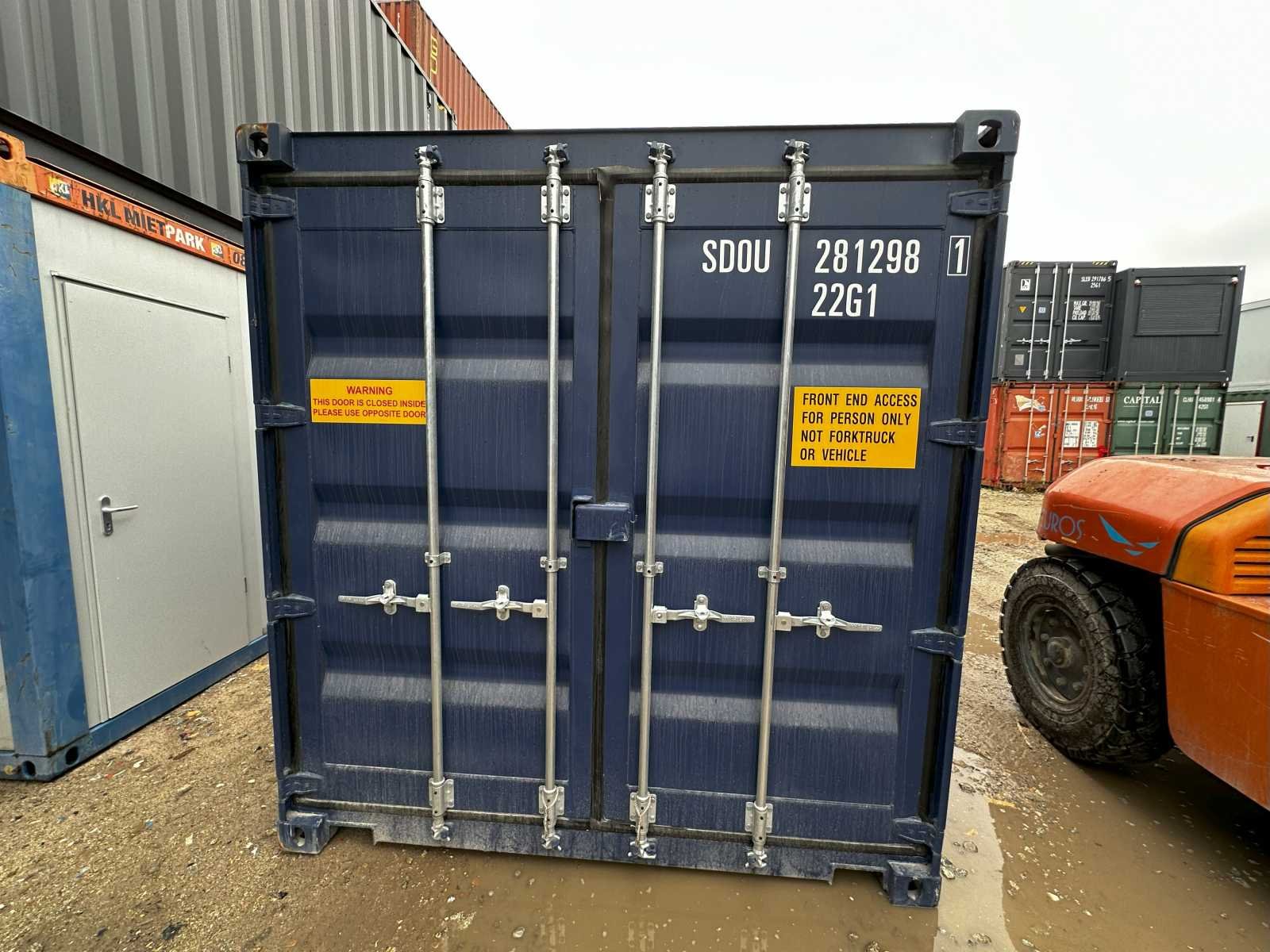 Kontener morski 20 DV One Way Double Door – granatowy RAL 5013 (MK6697) - obrazek 4
