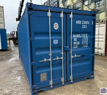 Kontener morski 20 DV One Way – niebieski RAL 5010