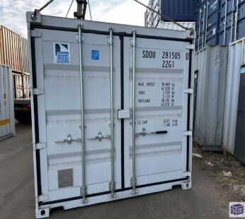 Nowy kontener magazynowy 20 DV Double Door – szary RAL 7035