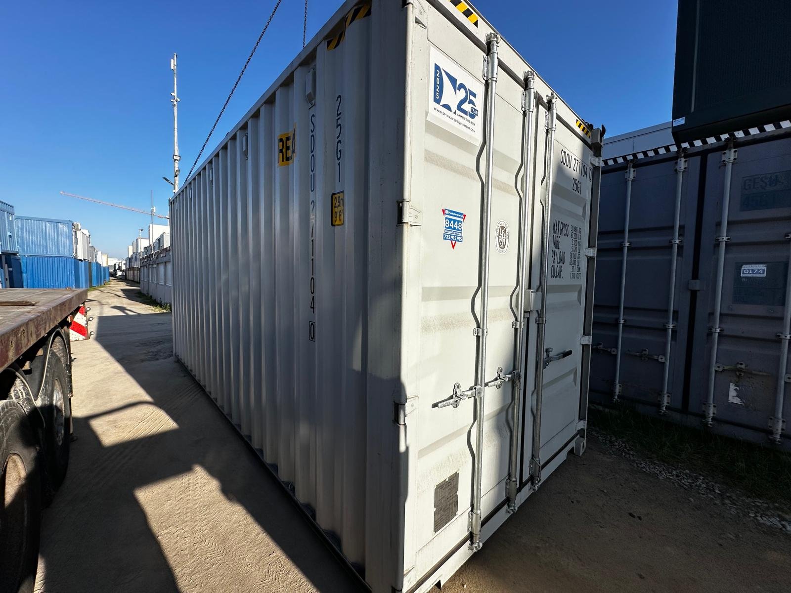 Nowy kontener magazynowy 20 DV Double Door – szary RAL 7035 - obrazek 4