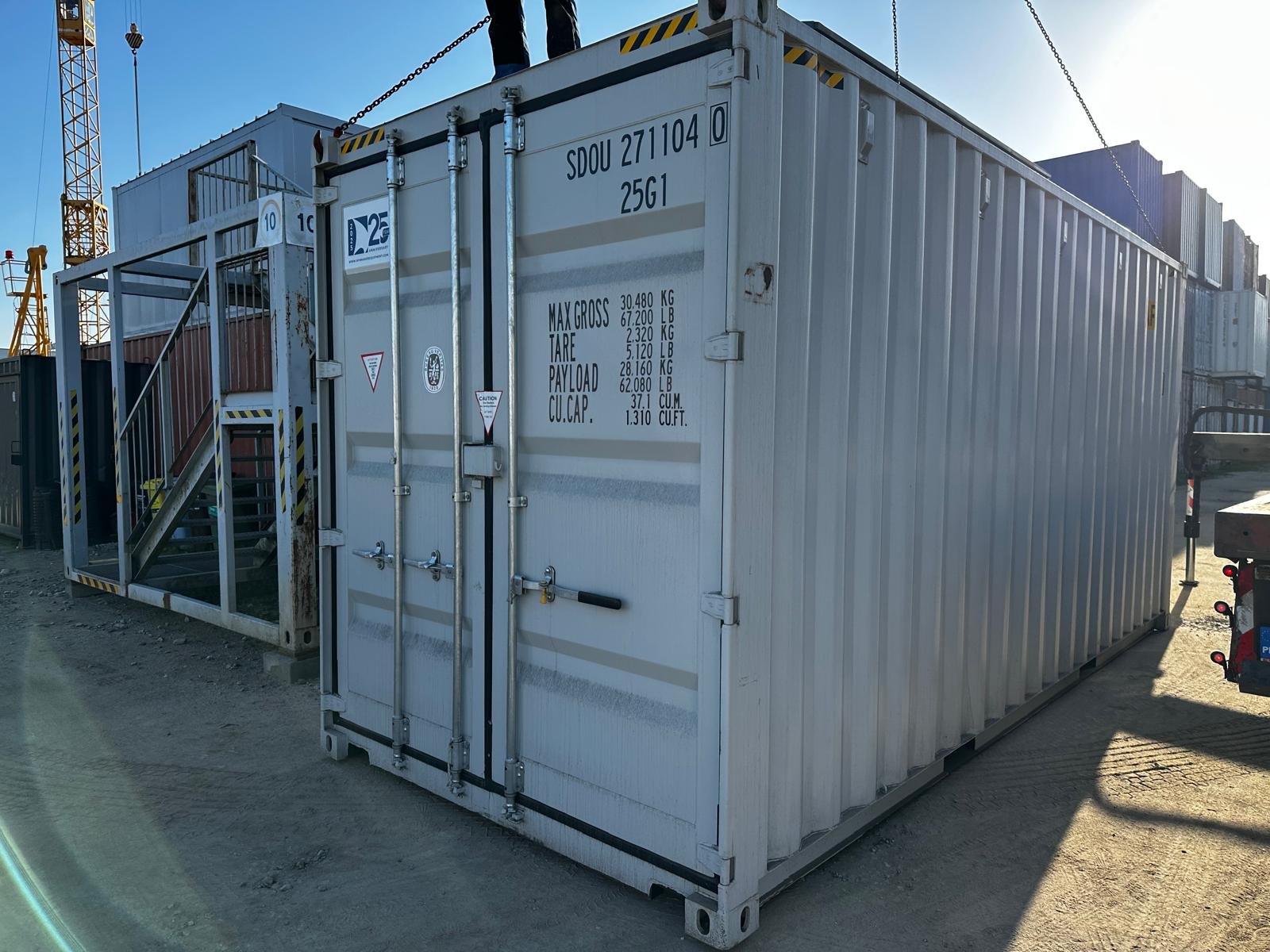 Nowy kontener magazynowy 20 DV Double Door – szary RAL 7035 - obrazek 3