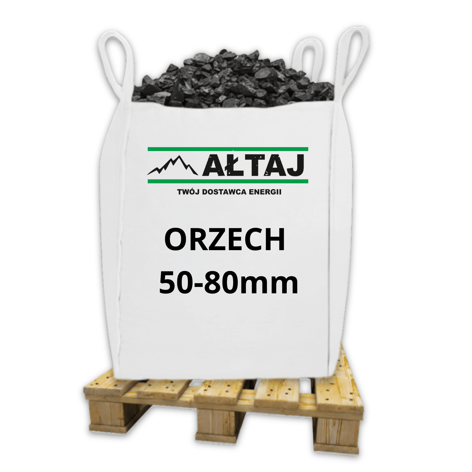 Węgiel kamienny Orzech 50–80 mm – Big Bag 1000 kg
