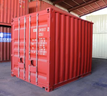 Nowy czerwony kontener morski 10 stóp High Cube