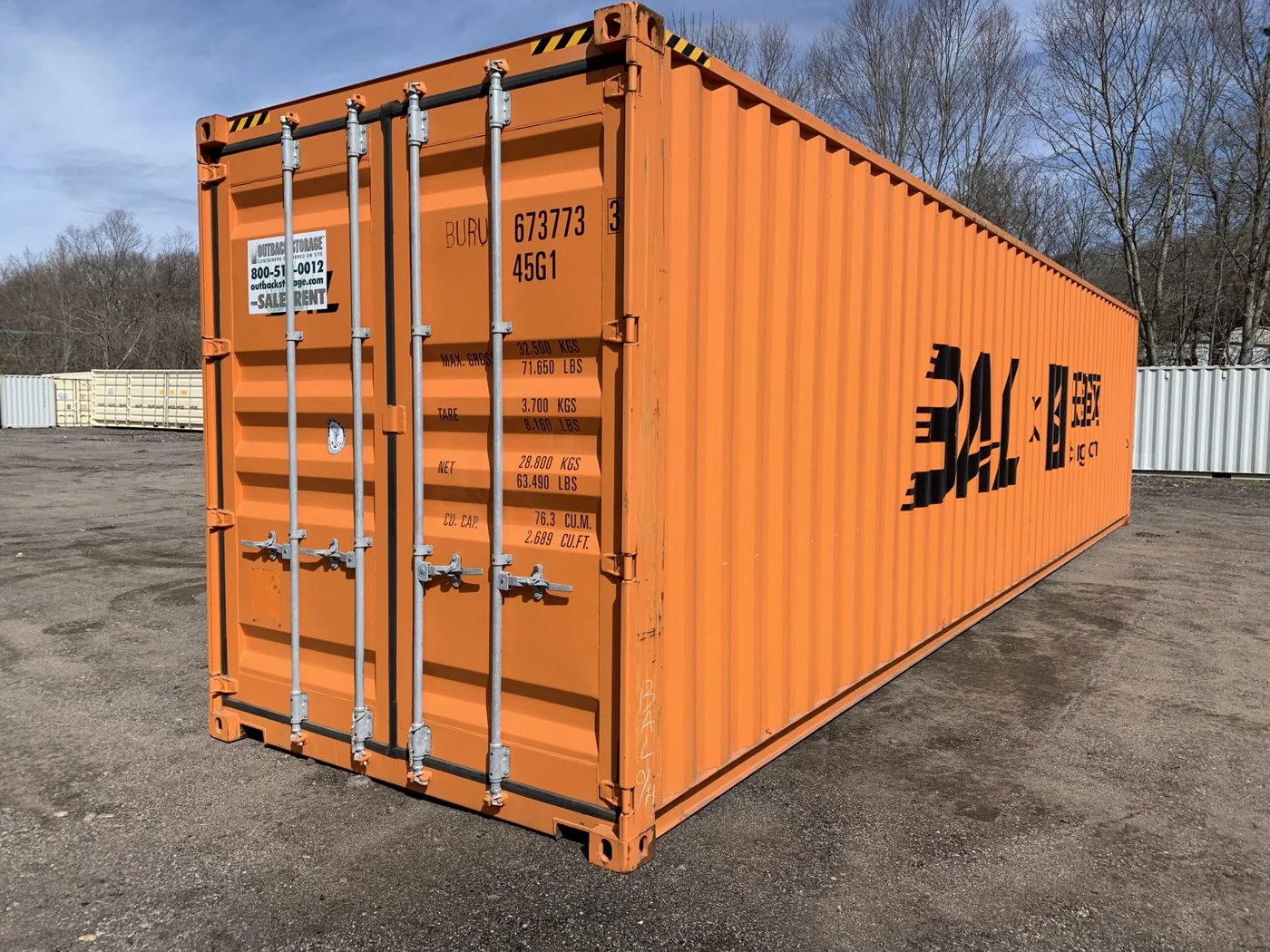 Nowy kontener morski High Cube 40 stóp One Trip