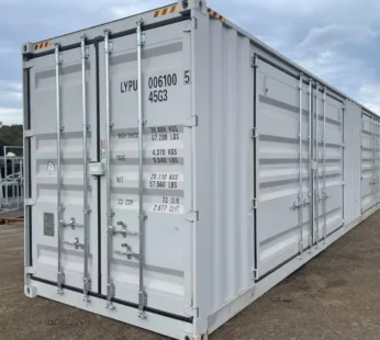 Nowy kontener High Cube 40 stóp z dwojgiem drzwi bocznych