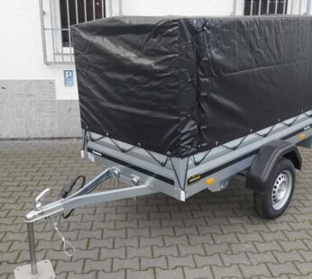 Brenderup 1205 S UB Blackline 204×116×117 cm z plandeką, 750 kg