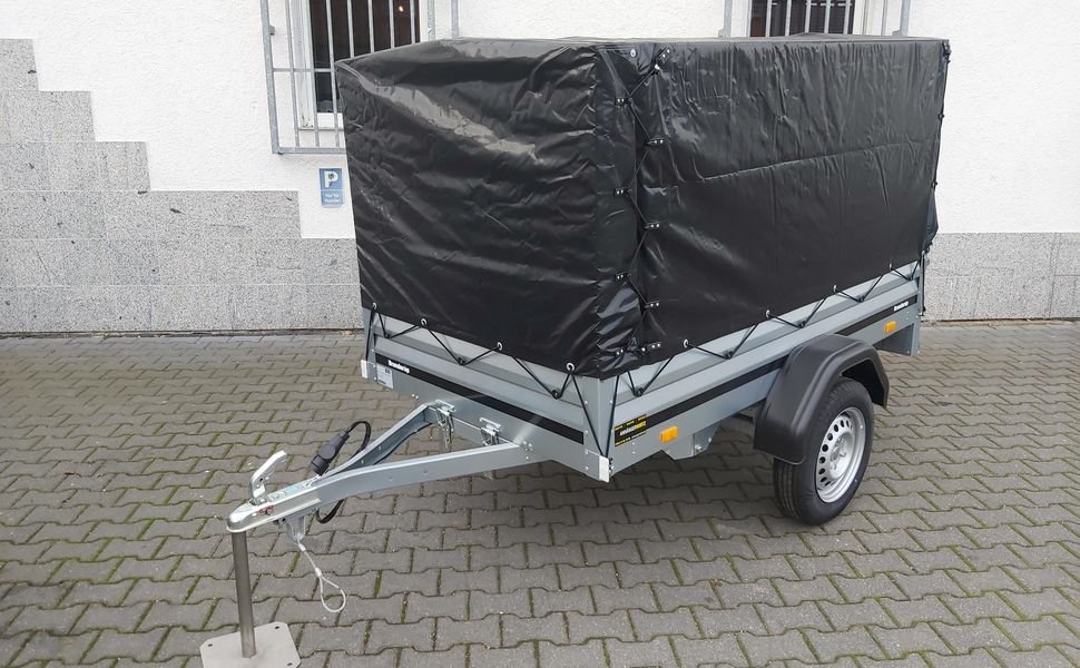 Brenderup 1205 S UB Blackline 204×116×117 cm z plandeką, 750 kg