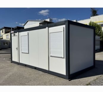 Kontener biurowy 17 m² z roletami