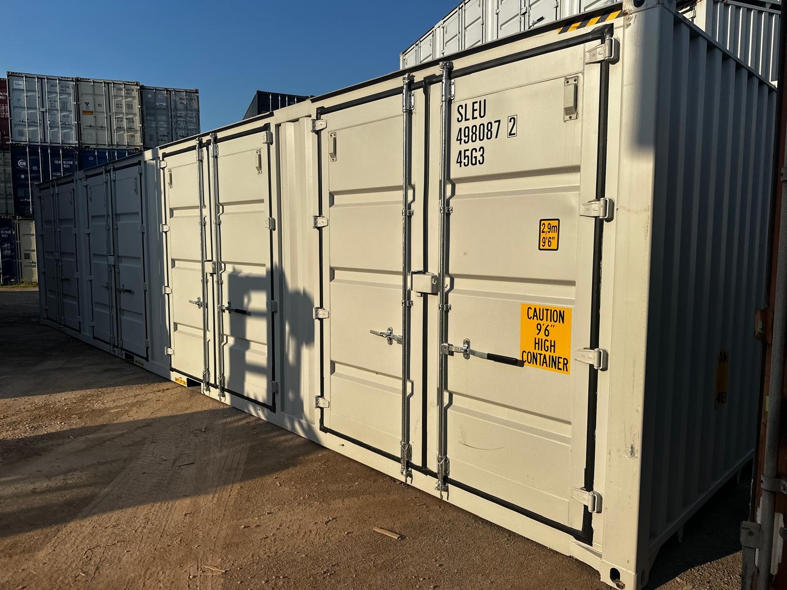 Nowy kontener magazynowy 40 HC Open Side – szary RAL 7035 - obrazek 5